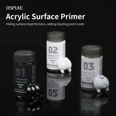 DSPIAE APS Acrylic Surfacer Primer 50ml for Gundam Military Scale Models Plastic Airbrush Ready Fast Drying Spray Paint