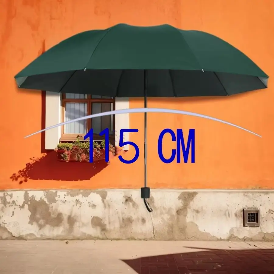 115 cm großer, starker, winddichter Allwetter-Regenschirm, modisches Muster, Herren-Business-Regenschirm, Damen-Sonnenschirm, Reisetasenschirm Image