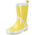 Playshoes Kinder Gummistiefel aus Naturkautschuk, trendige Unisex Regenstiefel mit Reflektoren, Gelb (gelb 12), 184310 24/25 EU