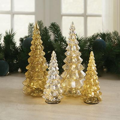 Metallic Glass Micro LED Trees - Gold 13