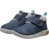 Barfußschuh KEEN "KNX MIDDIE", Gr. 25/26, vintage indigo, alloy, Leder, Textil, sportlich, Schuhe