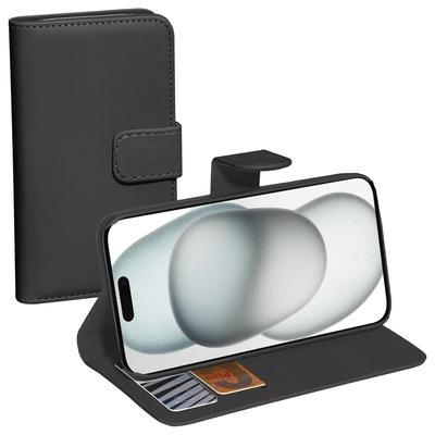 PEDEA Handyhülle "Book Cover Classic für Apple iPhone 15", schwarz, Apple iPhone 15, Hüllen, Backcover, Schutzhülle, Schutz, Sturzschutz, stoßfest