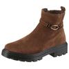 Stiefelette ARA "MANCHESTER", Damen, Gr. 6 (39), braun (dunkelbraun), Veloursleder, unifarben, klassisch, Schuhe, Biker Boots, Stiefel in Komfortweite H (= sehr weit)