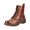 Schnürstiefelette TAMARIS "Tamaris Stiefelette Leder/Textil", Damen, Gr. 37, braun, Leder, Textil, casual, Schuhe