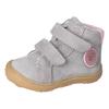 Lauflernschuh PEPINO BY RICOSTA "Gedo WMS: normal", Kinder, Gr. 22, grau, Leder, casual, Schuhe, Barfußschuh mit hochgezogener Zehenkappe, Größenschablone zum Download