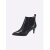 Stiefelette HEINE, Damen, Gr. 39, schwarz, Glattleder, Leder, feminin, Schuhe