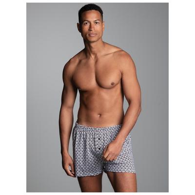 Boxershorts TRIGEMA "TRIGEMA Boxershorts mit Allover-Pinguin-Print", Herren, Gr. XL, weiß, 100% Baumwolle, Unterhosen Image