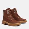 Schnürboots TIMBERLAND "CARNABY COOL MID LACE UP BOOT", Gr. 37, braun (medium braun nubuck), Leder, sportlich, Schuhe, Winterstiefel, Schnürstiefel, Winterschuhe