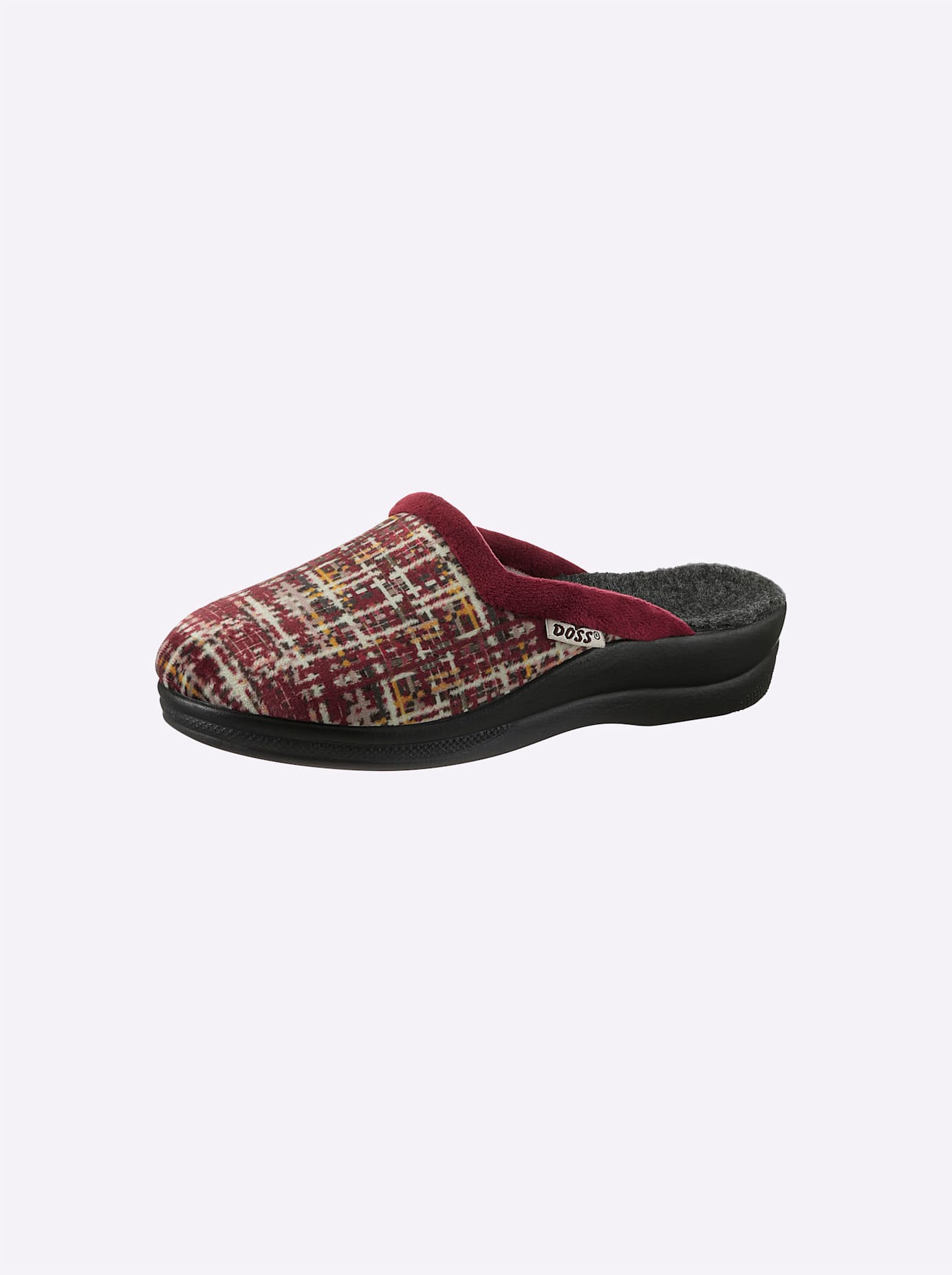 Hausschuh CASUAL LOOKS, Damen, Gr. 37, rot (bordeaux, gestreift), Textil, Schuhe