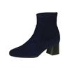 Stiefelette PETER KAISER "Peter Kaiser Stiefelette Leder", Damen, Gr. 38,5, blau (dunkelblau), Leder, elegant, Schuhe