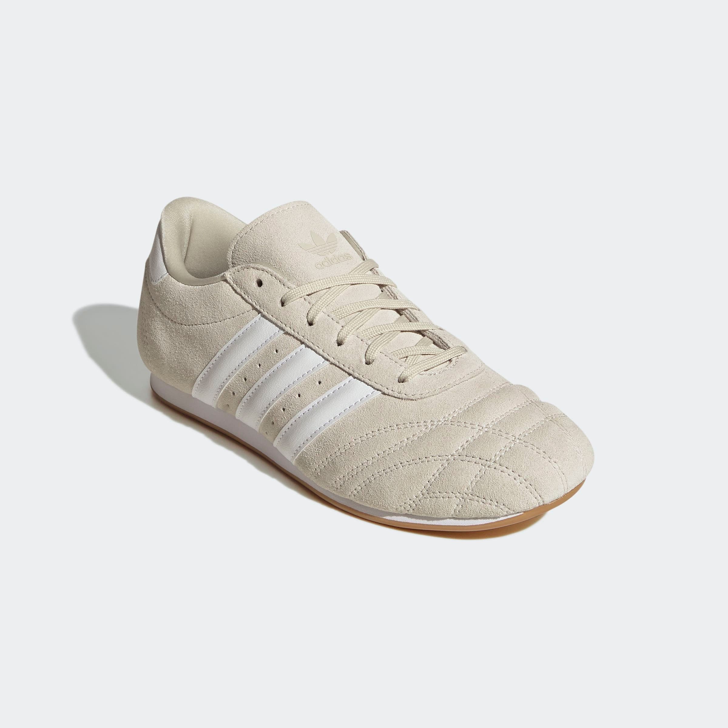Sneaker ADIDAS ORIGINALS "ADIDAS TAEKWONDO SCHNÜR", Damen, Gr. 40,5, weiß (aluminium, cloud weiß, gum 3), Leder, Synthetik, Schuhe Sneaker
