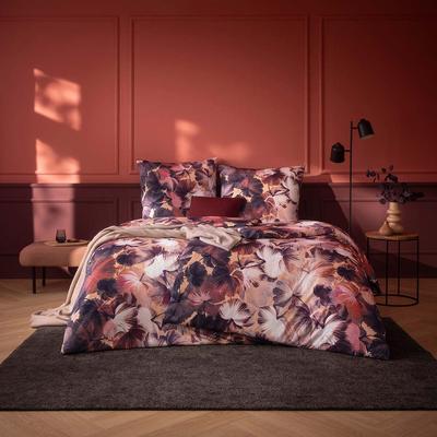 Bettwäsche ESTELLA "Pia", rot (vino), B/L: 155cm x 220cm, , Mako-Interlock-Jersey, B/L: 80cm x 80cm, Mako-Interlock-Jersey, Obermaterial: 100% Baumwolle, Bettwäsche Image