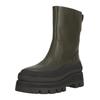 Stiefel CLARKS "Orianna2 Rise", Damen, Gr. 37, grün, Leder, casual, Schuhe, im angesagten Design mit Stollensohle