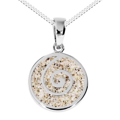 Kette mit Anhänger DUR "DUR Kette mit Anhänger Spirale 2.0 - Strandsand" Gr. 45, silber (silberfarben), Halsketten, Damen, 45cm, Silber 925 (Sterlingsilber), L: 40cm Image