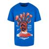 T-Shirt "Upscale by Mister Tee Herren Power Foward 2.0 Oversize Tee", Herren, Gr. XS, blau (cobaltblau), 100% Baumwolle, UPSCALE BY MISTER TEE, bedruckt, casual, oversize, Rundhals, Kurzarm, Shirts