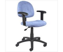 Boss Office Products Boss MicroFiber Deluxe Posture Chair w/ Adjustable Arms B326-PK / B326-BE