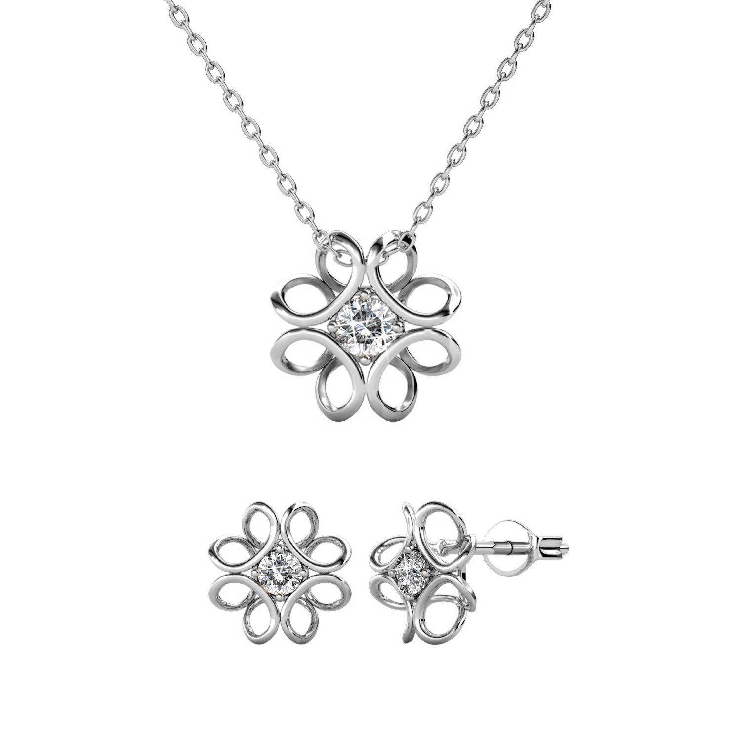 Narzissenparuren - Silber und Kristall