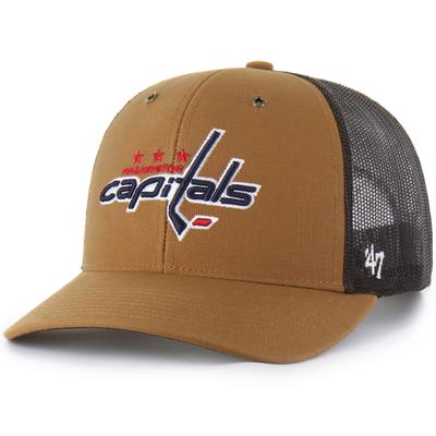 Carhartt x '47 Braune verstellbare Washington Capitals Trucker-Mütze für Herren Image