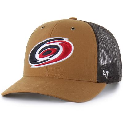 Carhartt x '47 Braune verstellbare Trucker-Mütze der Carolina Hurricanes für Herren Image