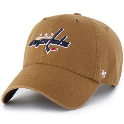Carhartt x '47 Braune Washington Capitals Clean Up Verstellbare Mütze für Herren Image