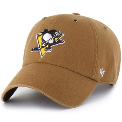 Carhartt x '47 Braune Pittsburgh Penguins Clean Up Verstellbare Mütze für Herren Image