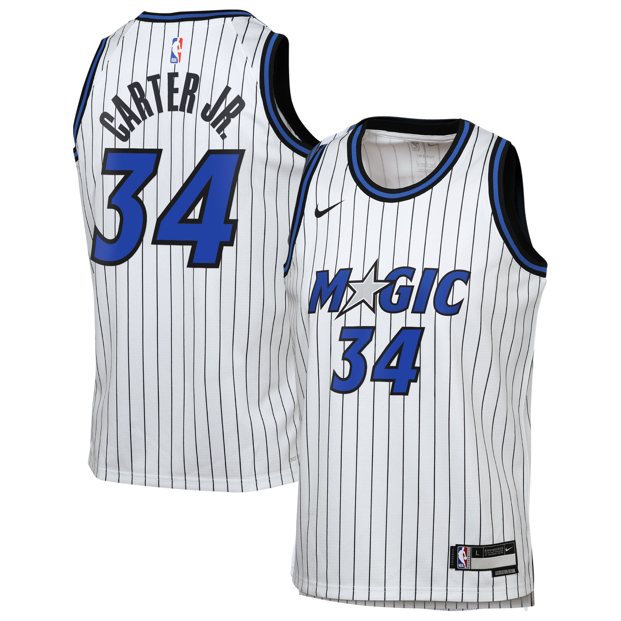Maillot Nike Réplique Association Swingman des Orlando Magic - Blanc - Wendell Carter Jr. - Jeunes - unisexe Taille: L (14/16)