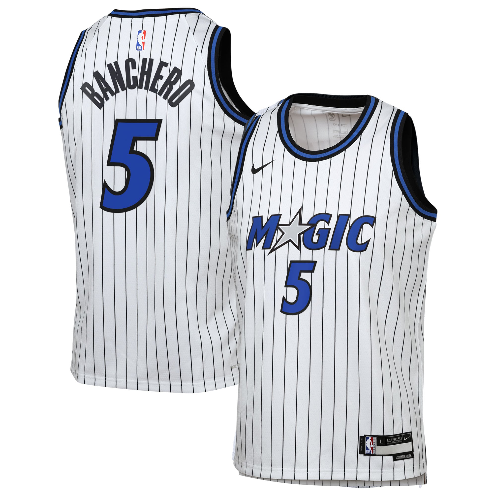 Maillot Nike Réplique Association Swingman des Orlando Magic - Blanc - Paolo Banchero - Jeunes - unisexe Taille: XL (18/20)