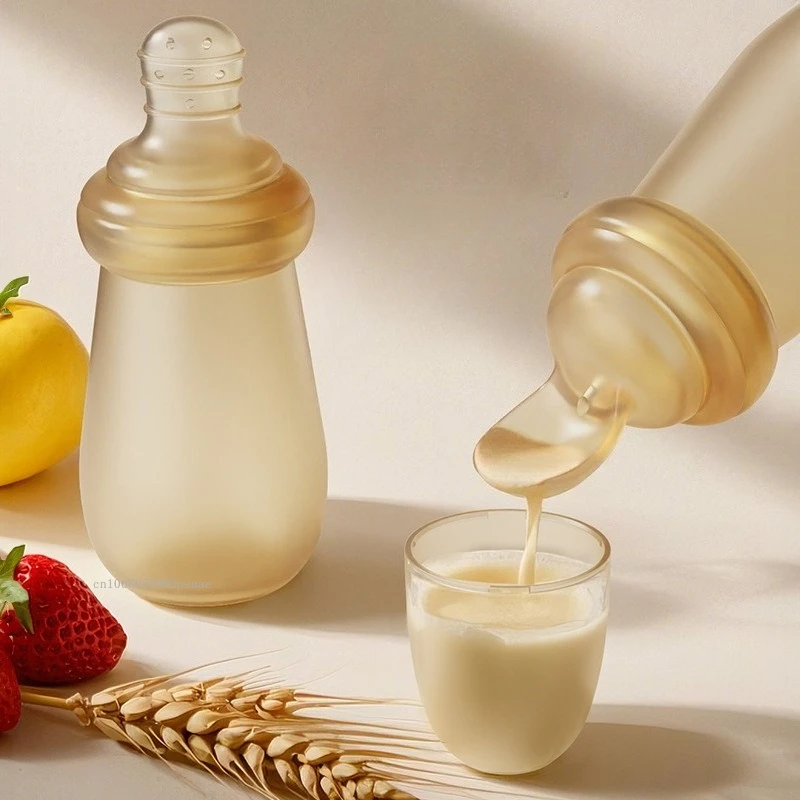 Quetschende Babyflasche zum Füttern von Neugeborenen, Essen von Obst, Ergänzungsnahrung, Baby-Bissbeutel, nützliches Geschirr für Kindergeschirr