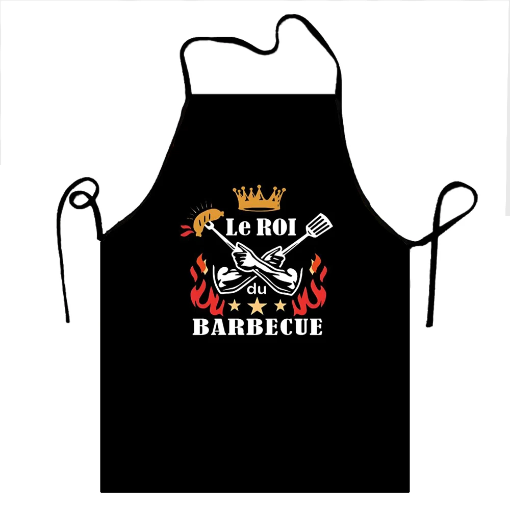 Tablier à bavette maître de Barbecue pour femmes et hommes, unisexe, Chef de Cuisine, amoureux du Barbecue, Tablier de Cuisine pour la Cuisine, la pâtisserie et le jardinage