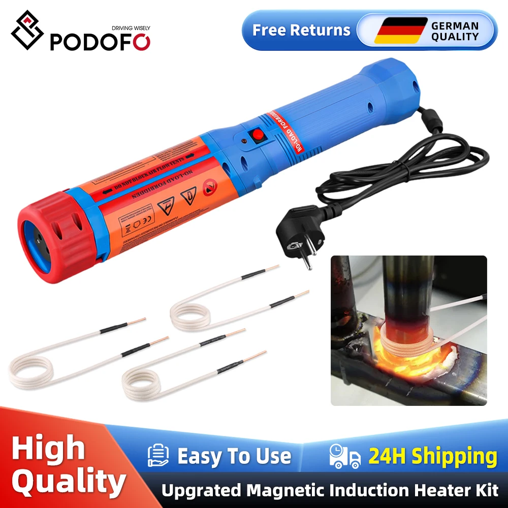 Podofo ﻿ Kit de chauffage à Induction magnétique 1100W, outil de retrait de boulon à Induction portatif pour le retrait des vis, chauffage à Induction portatif