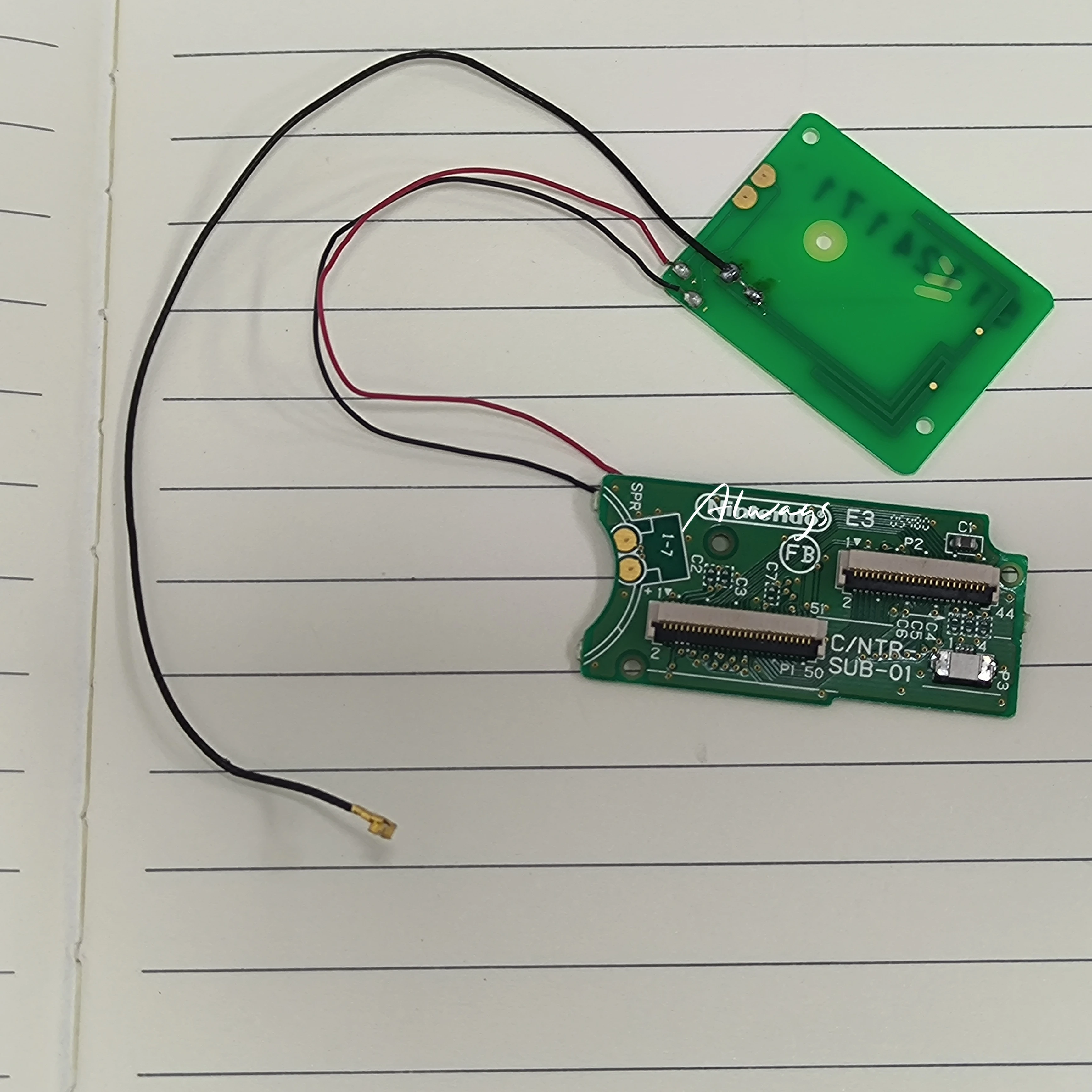 Carte de connexion LCD supérieure originale pour Nintend DS, carte mère/carte mère pour écran LCD supérieur pour Nintend DS, 2 pièces par ensemble