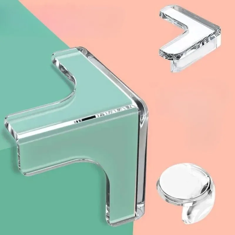 4PCS Kinder Baby Sicherheit Silikon Protector Tisch Möbel Ecke Kantenschutz Abdeckung Kinder Antikollision Kantenschutz Image