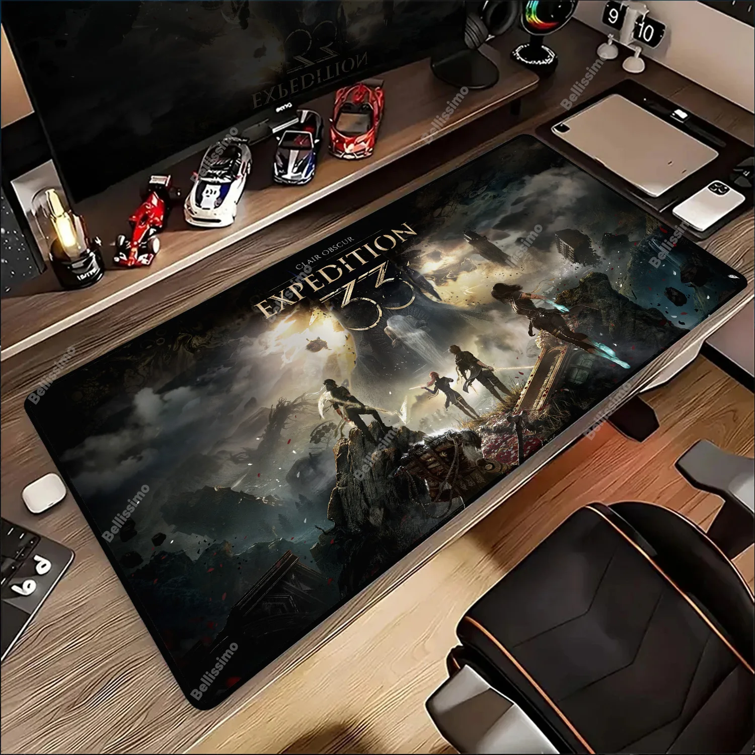 Clair Obscur Expedition 33 Mauspad, 90 x 40 cm, Tastatur-Mauspad, großes Gamer-Mauspad, Gaming-Zubehör, XXL-PC-Schrank, Schreibtischmatten