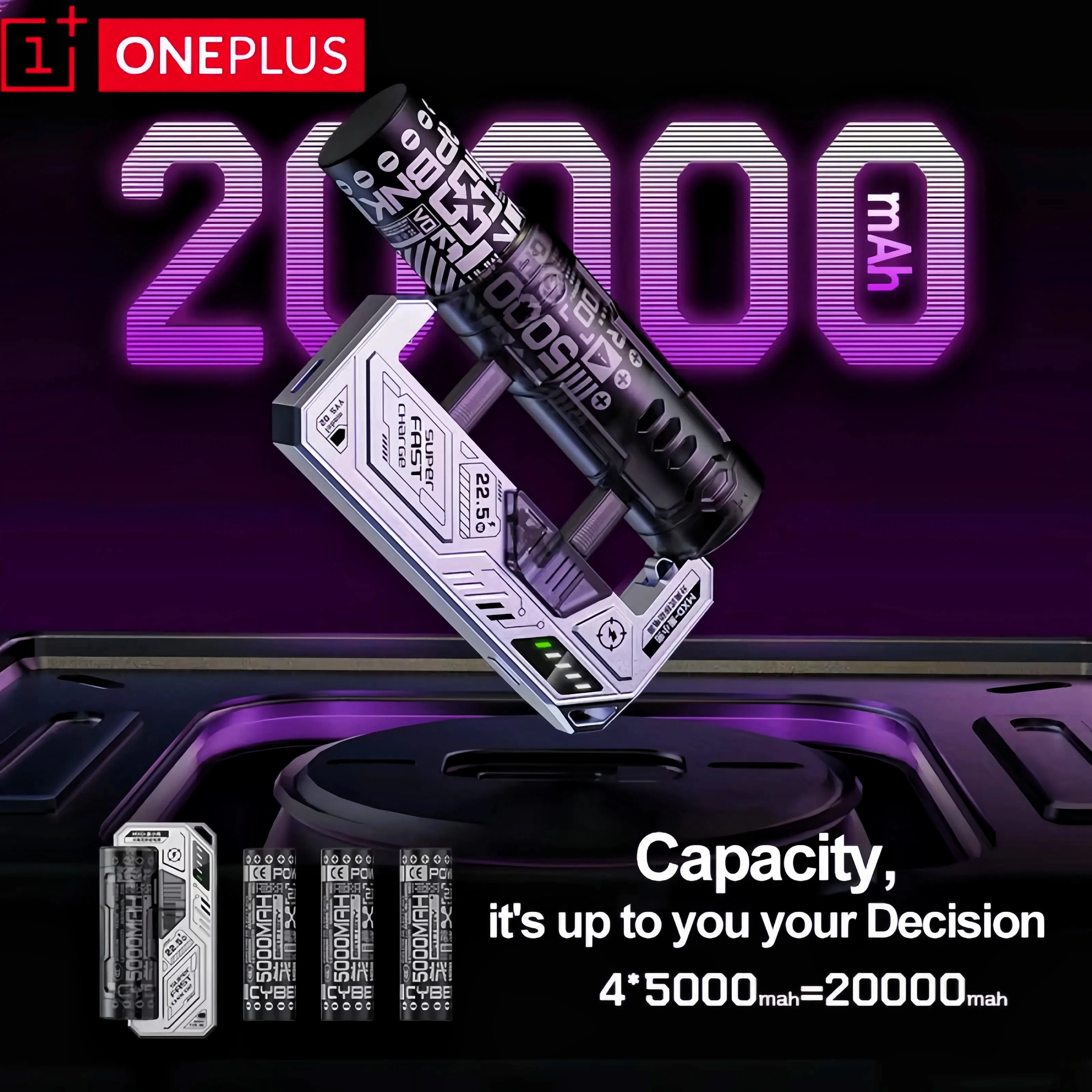 Xiaomi Mini Power Bank 5000 mAh Tragbare Abnehmbare Magazin Mech Modul Schnelle Lade Externe Batterie Für Iphone Samsung 2025 Image