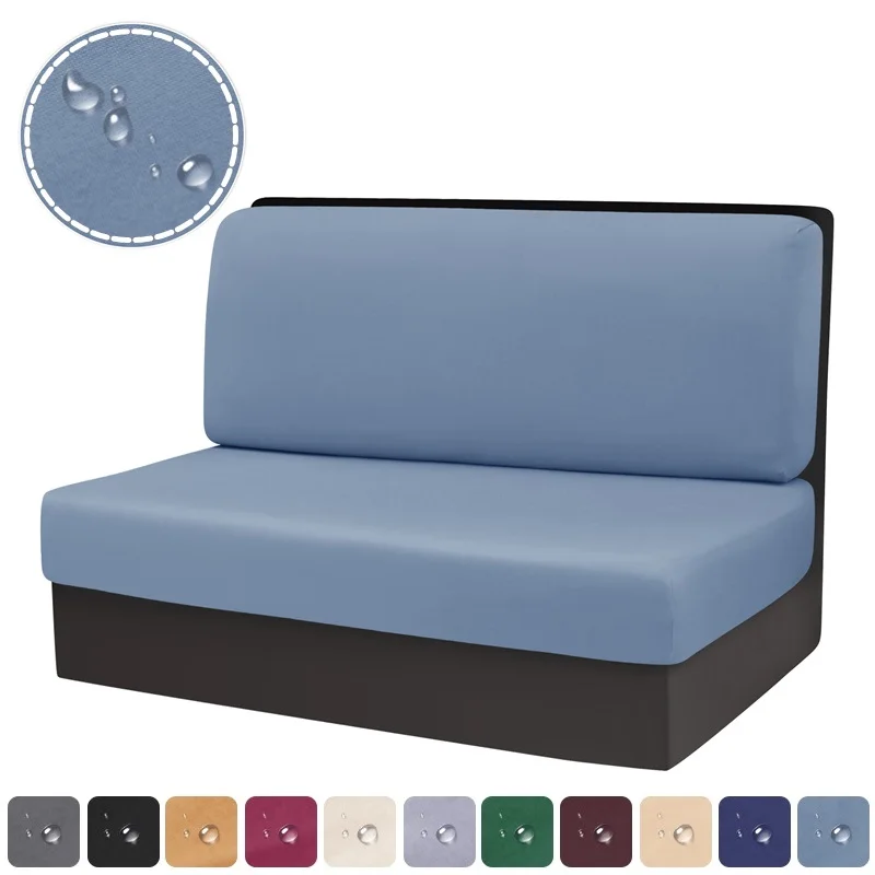 2 teile/satz Spandex RV Dinette Kissen Abdeckungen Stretch Camper Auto Sitzbezüge Einstellbare Esszimmer Bank Sitzbezüge Rückenlehne Dekor Image