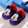 Disney Kinder Hausschuhe Winter Cartoon Jungen Mädchen Mickey Minnie Rutschfeste Indoor Hause Schuhe Kinder Baby Baumwolle Größe 15-21 cm