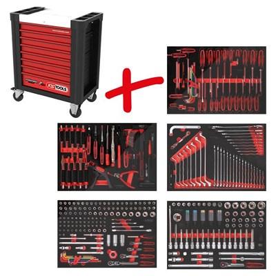 Ks Tools Performanceplus Werkzeugwagen-Satz P10 299Werkzeugen 5Schubladen [Hersteller-Nr. 810.5299] Image