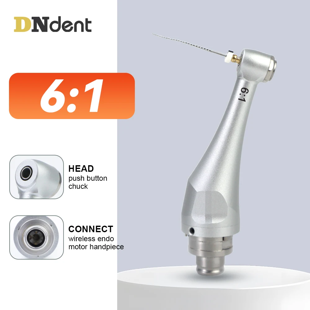 6:1 Contra Angle Dental Reduction Intra Head für Wireless Endo Motor Handstück Zahnmedizin Werkzeuge Image