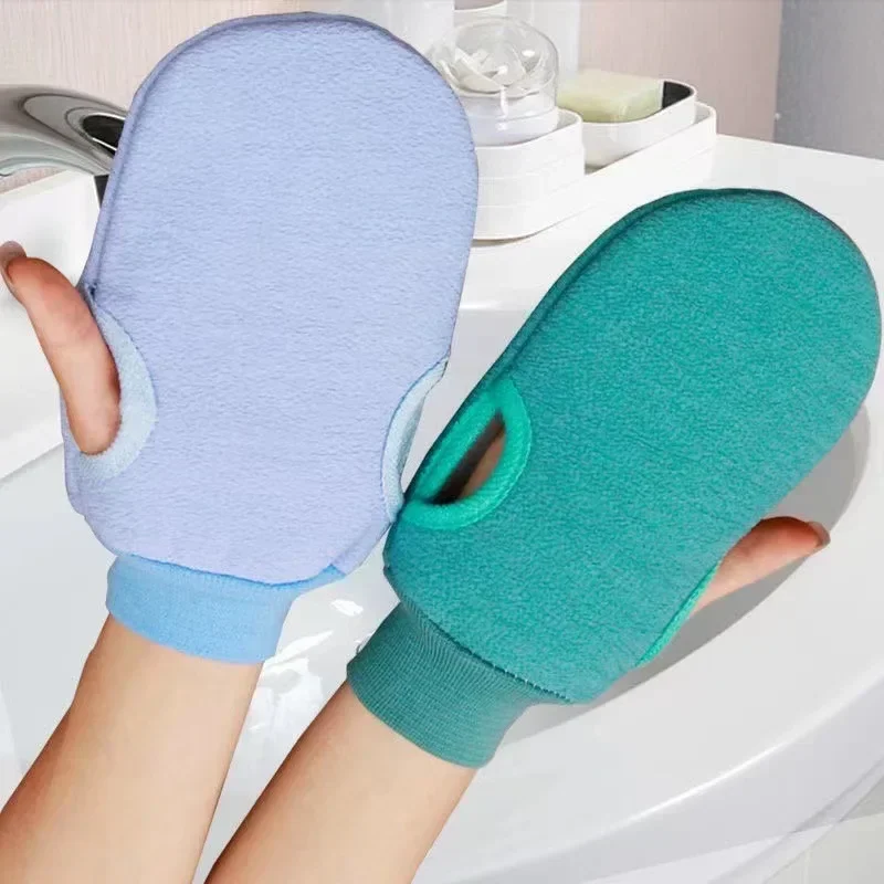 1PC SPA Schaum Peeling Peeling Handschuhe Für Dusche Reinigung Peeling Mitt Reiben Abgestorbene Haut Körper Pinsel Handtuch Körper Massage Image