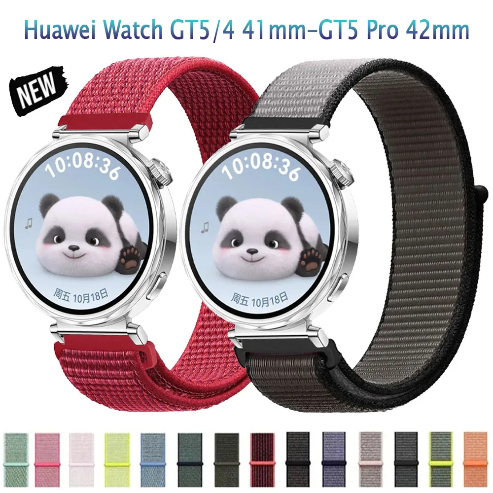 18 mm Nylonarmband für Huawei Watch GT5 Pro 42 mm atmungsaktives Armband für Huawei Watch GT5/GT4 41 mm Sportarmband-Zubehör Image