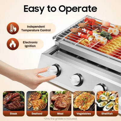 Propan-Infrarot-Steakgrill, tragbarer Gasgrill Outdoor Camping Gasgrill W | Unabhängiges Zünddesign für Camping-Picknick