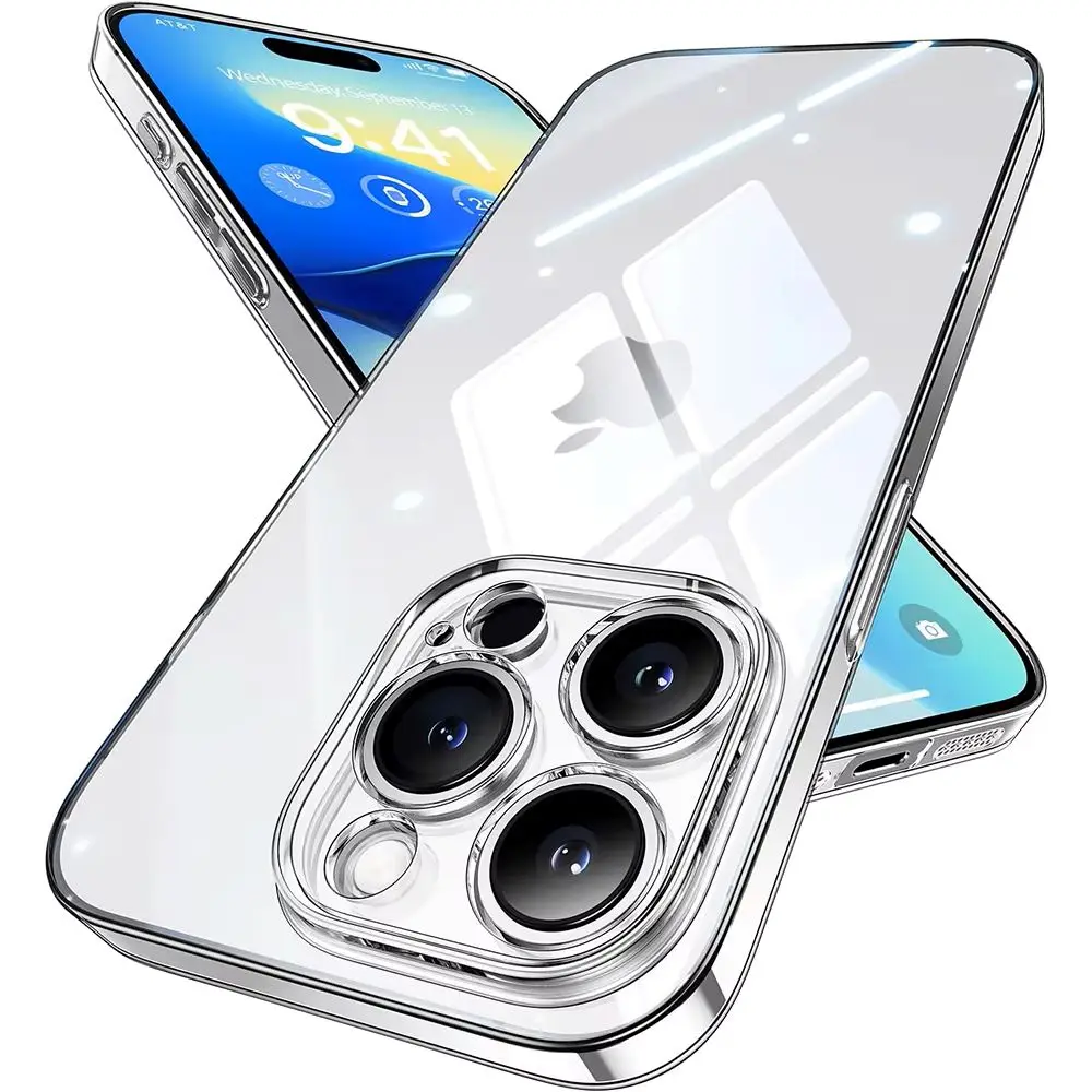 Klare Handyhülle für iPhone 16E 16 17 15 14 13 12 Mini 11 Pro Max Silikon Soft Case iPhone 16 15 Plus Cover Image