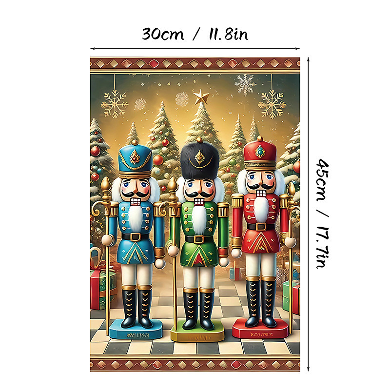 Christmas Garden Flag, Outdoor Winter Yard Decoration Banner with Snowman Design, Holiday Home Porch Flag, Seasonal Lawn Decor for Outdoor Use