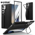 Per Samsung Galaxy Z Fold 7 Z Fold 6 5 Custodia Supporto nascosto Polsino Protezione schermo Cavalletti rotanti Cerniera Coperture di protezione