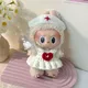 Set di vestiti da infermiera con cappello per vestiti per bambole Labubu V3 da 17 cm Accessori per abiti Ropa Labubu Abbigliamento per bambole di peluche