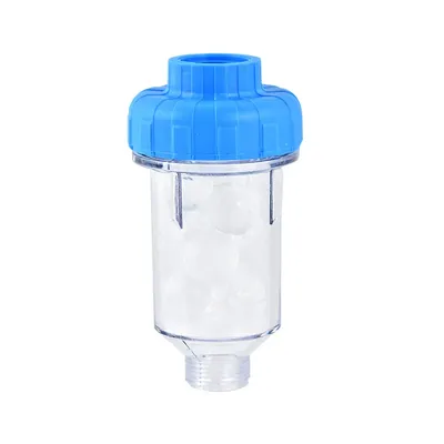 3/4inch Washing Machine Filter Silicon-Phosphorus Crystal Ball Scale Filter Transparent Shell Water Softener