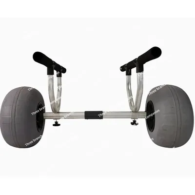 Outdoor Indoor Heavy Duty Canoe Cart Adjustable trolley with 12 balloon wheels