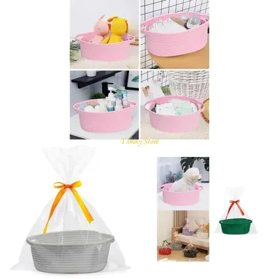 N58F Use Friendly Woven Basket Sturdy Storage Organizers for Stylish Space Management