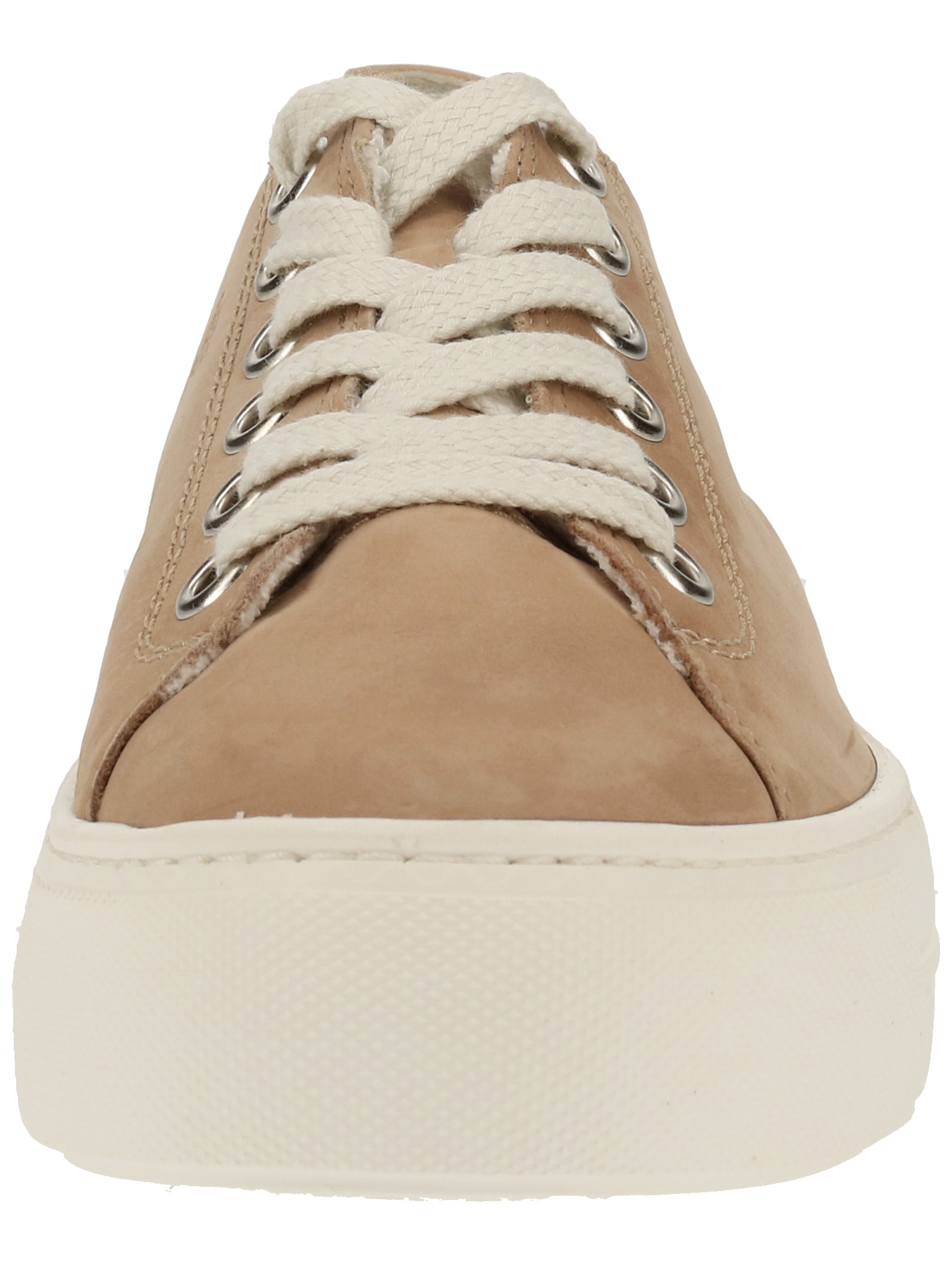 Sneaker PAUL GREEN "Paul Green Sneaker Leder/Textil", Damen, Gr. 42, beige, Leder, Textil, Casual, Schuhe