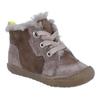 Lauflernschuh RICHTER "Maxi WMS: Mittel", Kinder, Gr. 22, grau (taupe, braun), Veloursleder, Lammfell, casual, Schuhe, Winterstiefel mit herausnehmbarer Sohle, Größenschablone zum Download